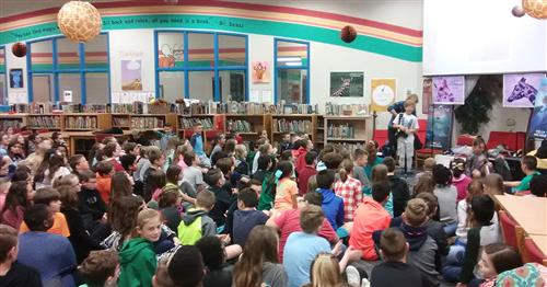 Texas Author Polly Holyoke, Spends Time Encouraging Readers and Writers at Nebbie Williams ES 